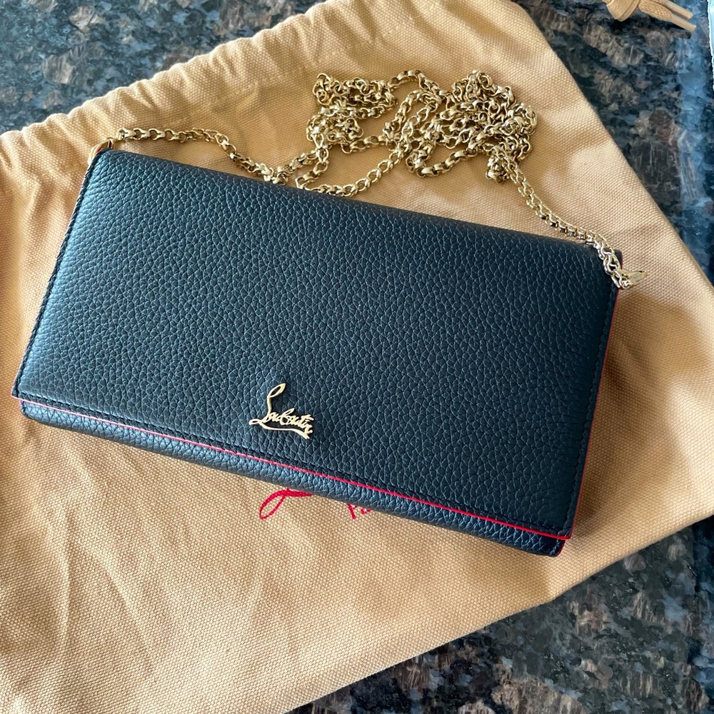 Authentic Christian Louboutin Wallet On a Chain- ONLY USED 3 TIMES